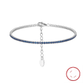 wholesale S925 Sterling Silver Colorful Zircon Tennis Bracelet for Women, Fashionable and Versatile, Direct from Manufacturer-0-25