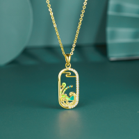 wholesale 925 Silver Pendant Necklace for Women, National Style, High-End Feel, Autumn and Winter New Collection, Niche Collarbone Chain, Hot-Selling Accessories for Wholesale-Honeysuckle Earrings 925 Silver