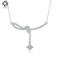 wholesale S925 Silver Pendant New Style Moissanite Necklace Fashion Women's Choker Cross-Border Hot Selling Source Spot Goods-0-1