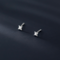 wholesale S925 Sterling Silver Star Earrings Women Small Four-Pointed Star Ear Studs Star-Shaped Ear Jewelry M01546-0-0