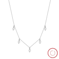 wholesale S925 sterling silver necklace with natural freshwater pearl pendant, fashionable and versatile, factory direct-0-5