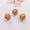 wholesale S925 Gold-Plated Enamel Drip Oil Floral Twelve Months DIY Components Crystal Jewelry Bracelet Necklace-0-10