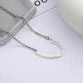 wholesale S925 Sterling Silver Retro Vintage Novel Creative Bolt Link Unisex Trendy Versatile Basic Necklace-0-2