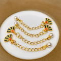 wholesale Metal S925 Gold-Plated Butterfly Coin Charm Extender Chain Accessory Bracelet Necklace DIY Bead Spacer Semi-Finished-0-3