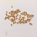 wholesale Gold-plated S925 silver flower bead spacer gasket semi-finished DIY jewelry accessories for crystal bracelets and necklaces-0-3