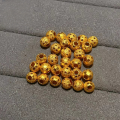 wholesale S925 gold-plated spacer beads gasket semi-finished DIY accessories crystal jewelry bracelet necklace fittings-0-9