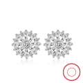wholesale S925 sterling silver gold-plated ultra-sparkling zirconia drop earrings, manufacturer wholesale-0-137