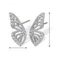 wholesale 925 Sterling Silver Butterfly Earrings, Ultra Fairy-like Pure Silver High-end Minimalist Small Batch Earrings, Ins Style Factory Direct-0-6