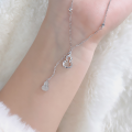 wholesale 999 Sterling Silver Gourd Ice Crush Necklace Women's Stylish Trendy Ins Style High-End Fortune and Prosperity Fringe New Pendant Chain-0-5