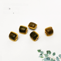 wholesale S925 silver gold-plated natural agarwood spacer bead barrel bead accessories DIY handmade semi-finished new product bracelet necklace stringing decoration-0-5