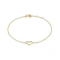 wholesale S925 Sterling Silver Creative Single Zircon Heart Bracelet For Women, Korean Style, Unique Design With Inlaid Zircon Accessory-Gold-Style 1 925 Silver