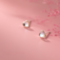 wholesale S925 Sterling Silver Nalan Small Fresh and Simple Girl's Small and Delicate Synthetic Stone Heart Earrings M00103-0-2