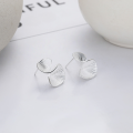 wholesale S925 Silver Yunchaoxuan Fashion Korean Japanese Ins Style Irregular Arc Geometric Niche Creative Design Earrings Ear Clips-0-2