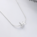 wholesale S925 Silver Korean Style Knot Design Ins Wind Luxury Minimalist Small Run Designer Versatile Necklace for Women-0-1