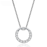 wholesale S925 Sterling Silver Women's Necklace Minimalist Niche High-End Design Luxury Collarbone Chain Pendant Summer New-Single pendant - without chain 925 silver