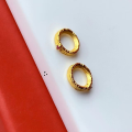 wholesale Gold-plated S925 Silver Twisted Spacer Bead Running Ring DIY Bracelet Necklace Accessory Large Hole Clasp for Handmade Rope Jewelry-0-5