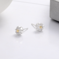 wholesale S925 Sterling Silver Korean Style Internet Famous Fresh Small Daisy Flower Stud Earrings Fashion Trend Versatile Forest Style Earrings-0-3