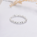 wholesale S925 Sterling Silver Twisted Ring, Adjustable Index Finger Ring, Small and Luxurious, Xiaohongshu Same Style-0-4