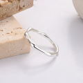 wholesale S925 Sterling Silver Minimalist Geometric Open Adjustable Ring for Women-0-4
