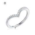 wholesale S925 Silver Moissanite Crown Adjustable Women's Ring, Ready-to-Ship Wholesale-0-1