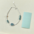 wholesale S925 Sterling Silver New Chinese Style Heirloom Luxury Bracelet Women, Light Luxury National Trend Jadeite and Crushed Silver Elegant Accessory-0-0