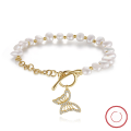 wholesale S925 sterling silver GPB collection French Baroque natural freshwater pearl women's high-end bracelet wholesale-0-34