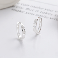 wholesale S925 Sterling Silver European and American Fashion Minimalist Letter DEAR Geometric Hollow-Out Design Earrings Ear Clips-YHR383/approx. 1.5g 925 silver