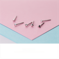 wholesale S925 Sterling Silver Star Stud Earrings for Women, Korean Style Small and Fresh Cute Polished Triangle Ear Piercing Earrings E7138-0-0