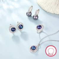 wholesale S925 Silver Jewelry Set Cross-Border Hot Purchase Retro Elegant Pearl Earrings Ring Necklace Accessories Wholesale-Single Pendant 925 Silver