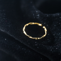 wholesale S925 Sterling Silver Twisted Wave Ring for Women, Korean Style Minimalist Dainty Adjustable Open Stacking Ring or Pinky Ring J8842-0-3