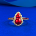 wholesale S925 Silver New Chinese Retro Hawthorn Berry Ring for Women, Flattering Design, Cross-Border Best Seller-0-0