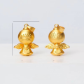 wholesale Metal Material Sand Gold Angel Pendant Happy Angel Gold Angel Wear Bracelet Hand Chain Necklace Pendant Women Without Chain Simple Accessories-0-1