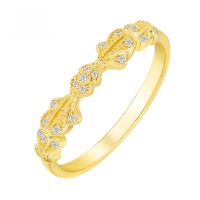 wholesale 10K gold jewelry Japanese retro minimalist style cubic zirconia ring daily versatile accessories wholesale from manufacturers-Zircon Ring>Size 5