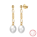 wholesale GPE Collection S925 Sterling Silver European and American Cross-Border Exquisite Earrings, Natural Freshwater Pearl Stud Earrings Wholesale-0-95