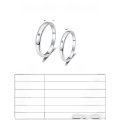 wholesale S925 Sterling Silver Moissanite Couple Rings, Unisex Plain Silver Bands, Minimalist Matching Rings for Valentine's Day Gift-0-4