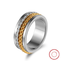 wholesale 925 Sterling Silver Cloud Traction New Rotatable Ring for Men, Minimalist and Stylish Noble Index Finger Single Ring with Hip-Hop Vibe-Plating: Platinum 9