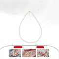 wholesale S925 Sterling Silver Cloud-Pull Jewelry Natural Freshwater Pearl Necklace Baroque Pearl Direct Factory Wholesale-0-2