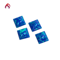 wholesale Metal material, wish hot selling synthetic opal OPAL square synthetic opal opal ear stud pendant setting matching stones-0-1