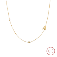 wholesale S925 Sterling Silver Pendant with Micro-Paved Zircon Initial Necklace, Fashionable Cross-Border Exclusive Women's Collarbone Chain-Gold Letter E