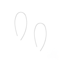 wholesale S925 Sterling Silver C-shaped Hoop Earrings With Inlaid Colored Zircons, Ins Style, Ear Clips For Women, Korean Version, Niche Design-Platinum-Style 2 925 Silver