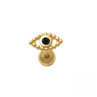 wholesale S925 Sterling Silver Bohemian Fringe Eyelet Ear Piercing Spiral Stud Ear Jewelry For Women-Single gold