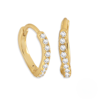 wholesale S925 Sterling Silver Wave Heart Shape Zircon Inlaid Earrings, Ear Clips, Ear Hoops-gold