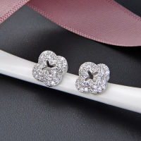 wholesale S925 Silver Zircon Earrings, Factory Direct, Fresh and Elegant, Simple and Stylish Diamond Stud Earrings for Women-Earrings-Not with Tremella Plugs 925 Silver