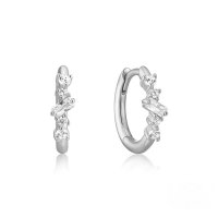 wholesale S925 Sterling Silver Geometric Cluster Ear Cuff With Inlaid Zircons, Trendy And Versatile, Popular In Europe And America, Ins Style-Platinum-Style 1 925 Silver