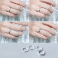 wholesale S925 Sterling Silver Nalan Women's Minimalist Multi-layer Triple Ring Fashion Index Finger Ring Pinky Ring Wholesale J0923-0-3