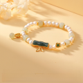wholesale S925 Sterling Silver Original Design Women's Bamboo Knot Bracelet with Hetian Jade, Jadeite, and Pearl Beads, New Chinese Style National Trend High-End Sense-0-1