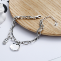 wholesale S925 Sterling Silver Minimalist Versatile Bracelet with Fun Charm, Small Niche Design for Ins, Gift-0-1