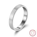 wholesale 925 Sterling Silver 3mm Minimalist Stackable Ring Women's Plain Band Ins Advanced Sense Hand Jewelry-0-0