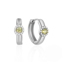 wholesale S925 Sterling Silver Geometric Love Open Earrings With Crystals, Irregular Design For Women-White Gold #3