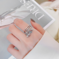 wholesale S925 Sterling Silver Creative Vintage Ethnic Style Multi-Accessory Lotus Bloom Small-Design Coin Purse Multi-Layer Ring-0-2